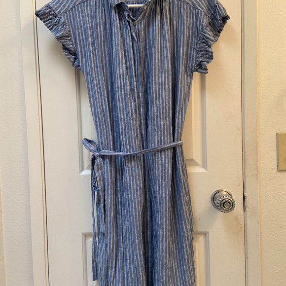 Isabelle Sinclair for Anthropologie flutter sleeve striped dress - Picture 4 of 5